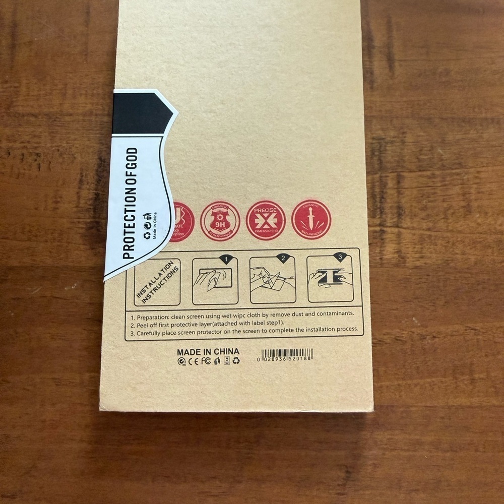 Tempered Screen Protector - Black - Picture 2 of 2